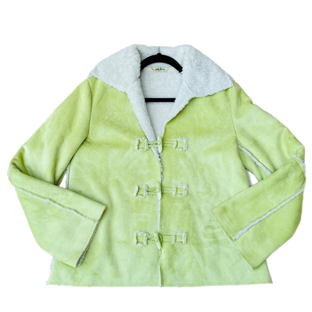 Vintage Natalie and Me Jacket Size Medium Light Bright Green